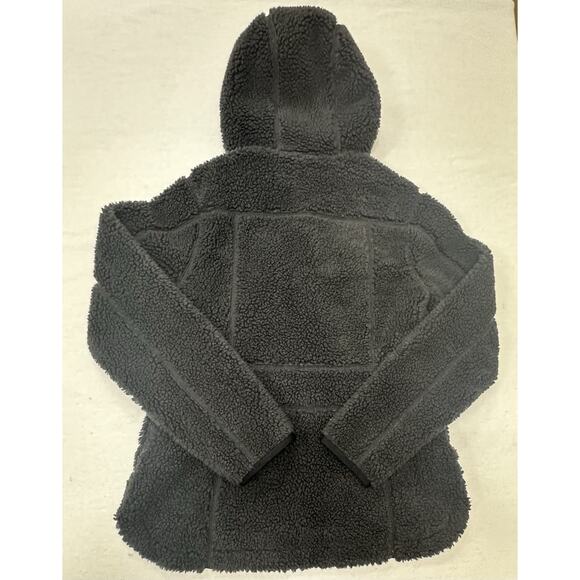 LL Bean Jacket Womens S Alloy Gray Mountain Pile Hooded Fleece Full Zip Coat NWT - Picture 6 of 6